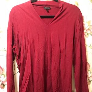 Maroon v neck